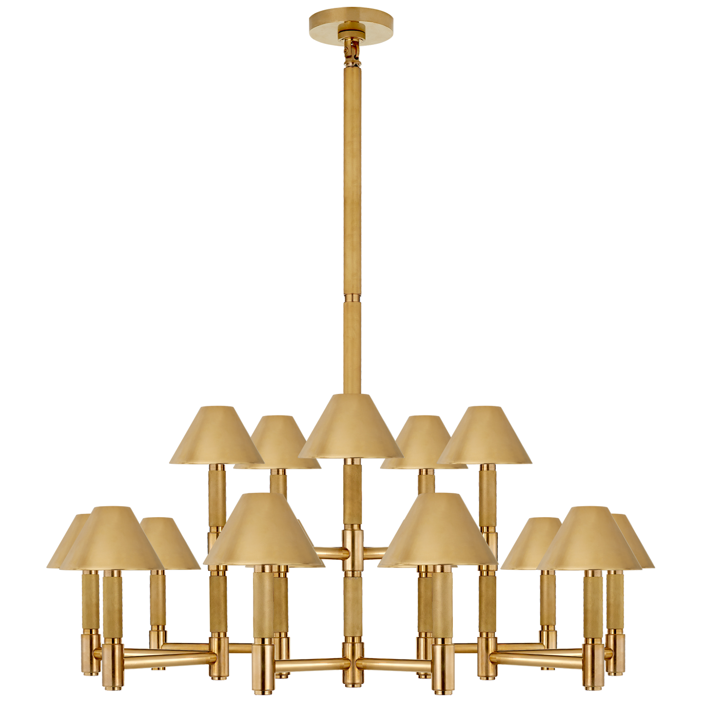Barrett Large Knurled Chandelier