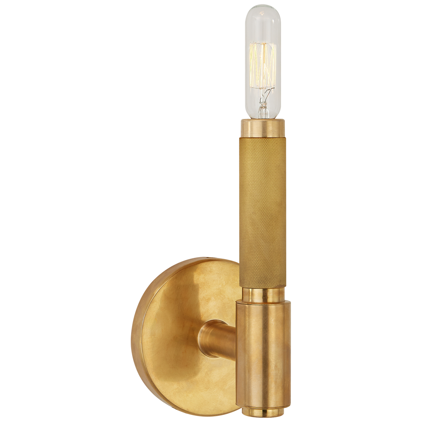 Barrett Small Single Knurled Sconce