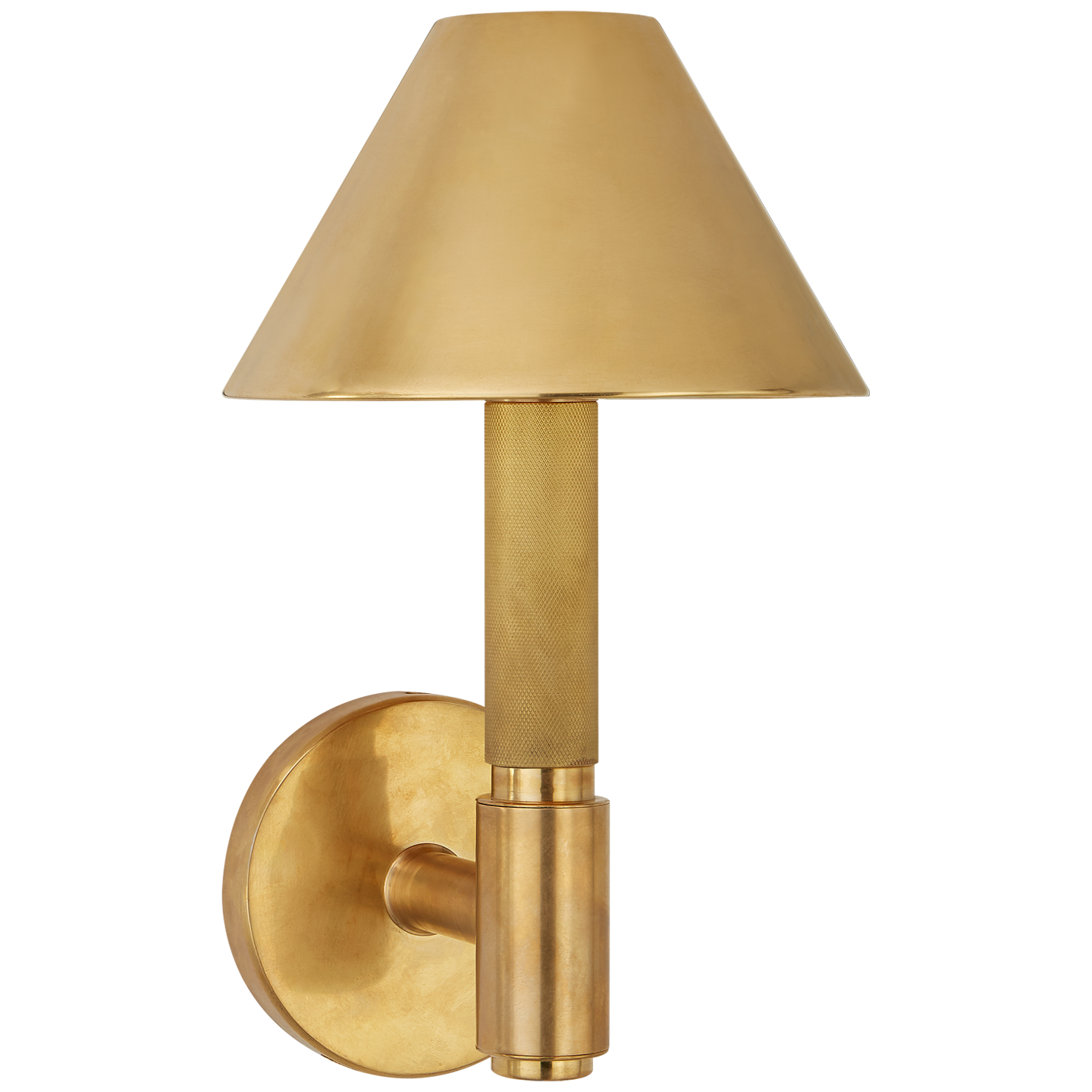 Barrett Small Single Knurled Sconce