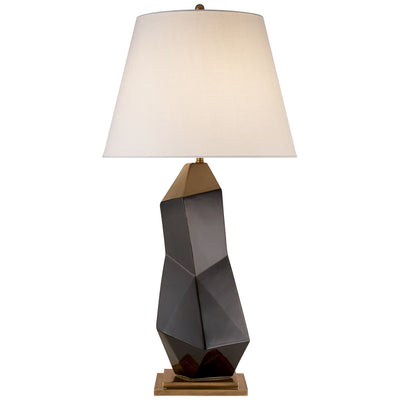 Bayliss Table Lamp in Black with Linen Shade - Salisbury & Manus