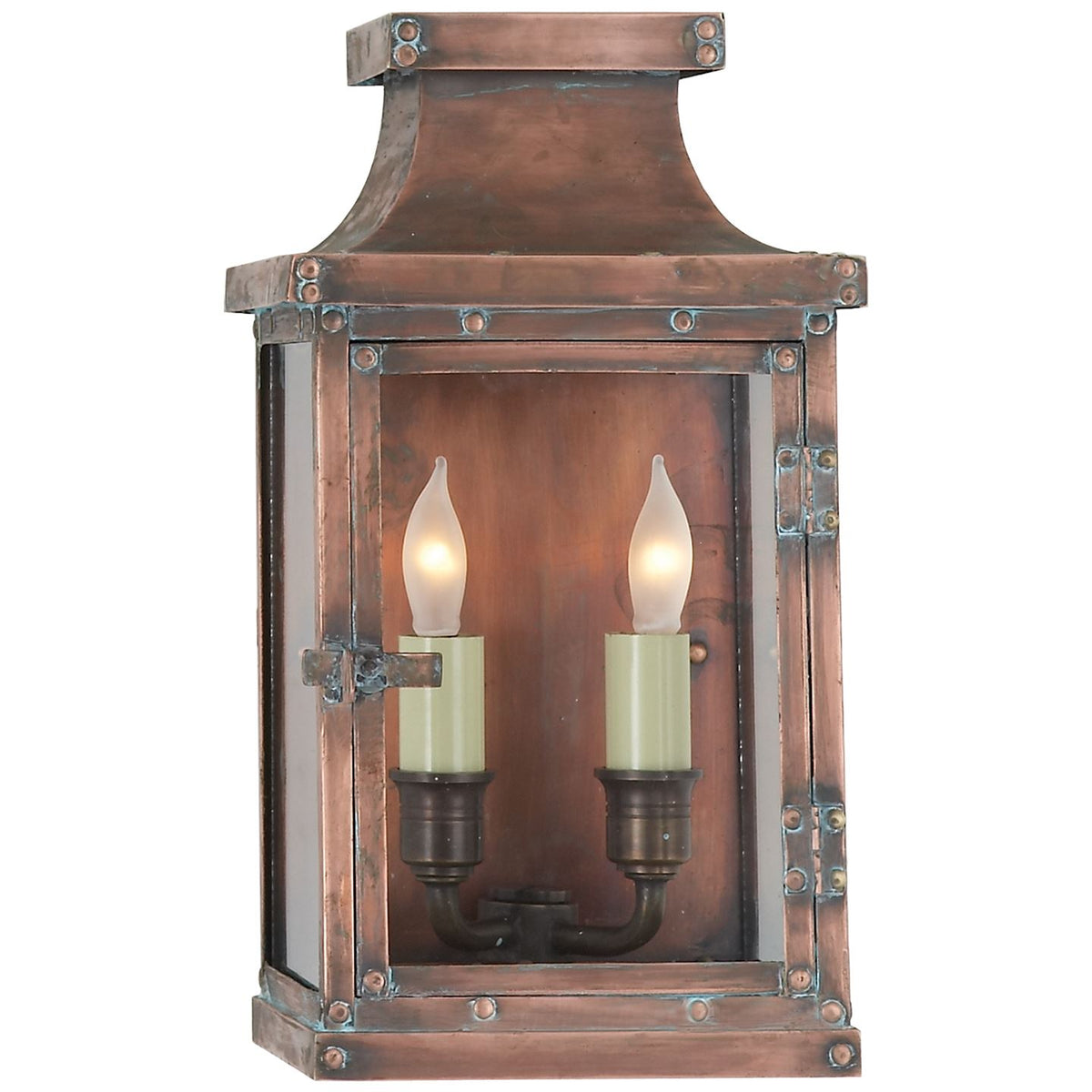 Bedford Small 3/4 Lantern in Natural Copper - Salisbury &amp; Manus