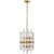 Bonnington Tall Chandelier in Hand-Rubbed Antique Brass - Salisbury & Manus