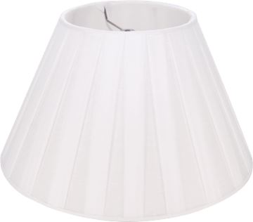 EMPIRE BOX PLEAT SILK- WHITE - Salisbury & Manus