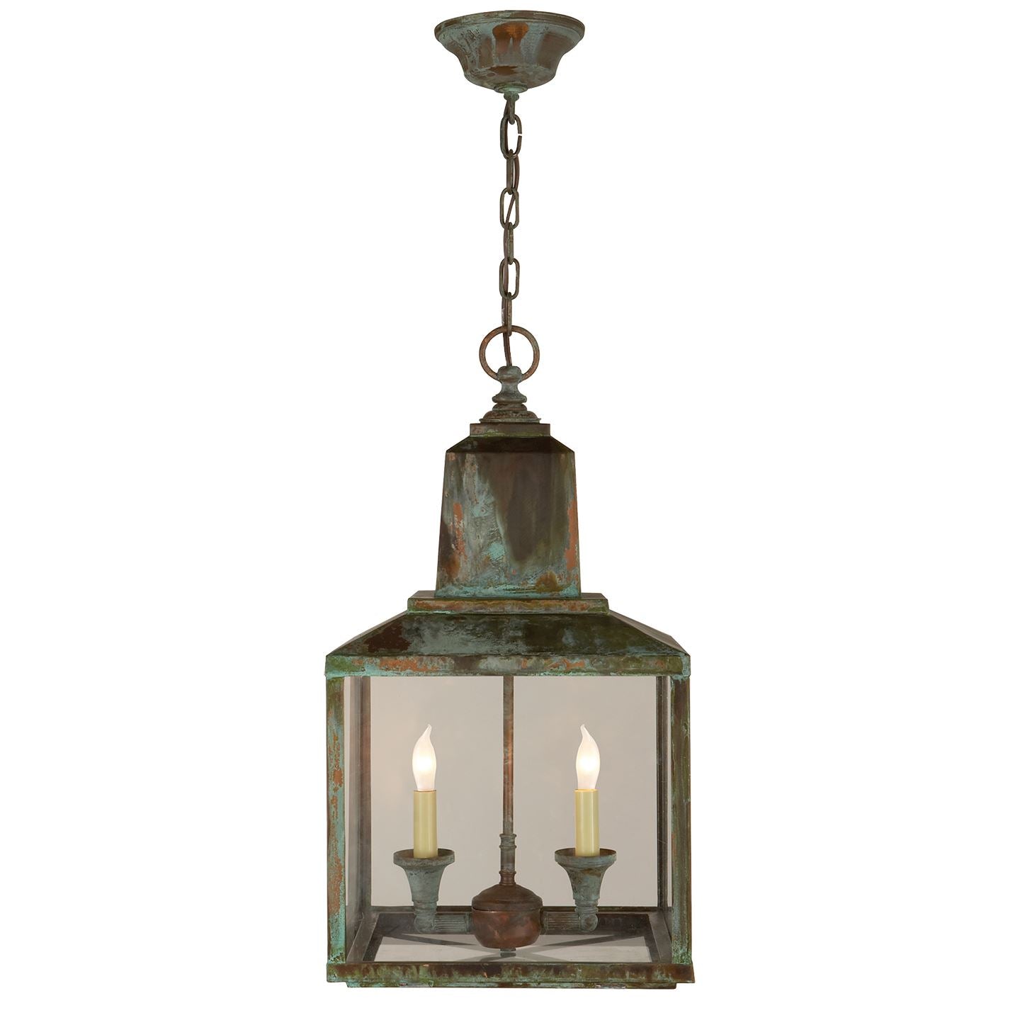 Brantley Lantern in Verdigris - Salisbury & Manus