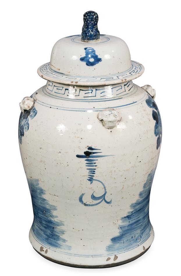 Bridges Ceramic Urn with Lid - Salisbury & Manus
