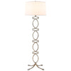 Brittany Floor Lamp in Venetian Silver with Silk Shade - Salisbury & Manus