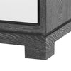 BROWNS 3-DRAWER SIDE TABLE, CHARCOAL CERUSED OAK