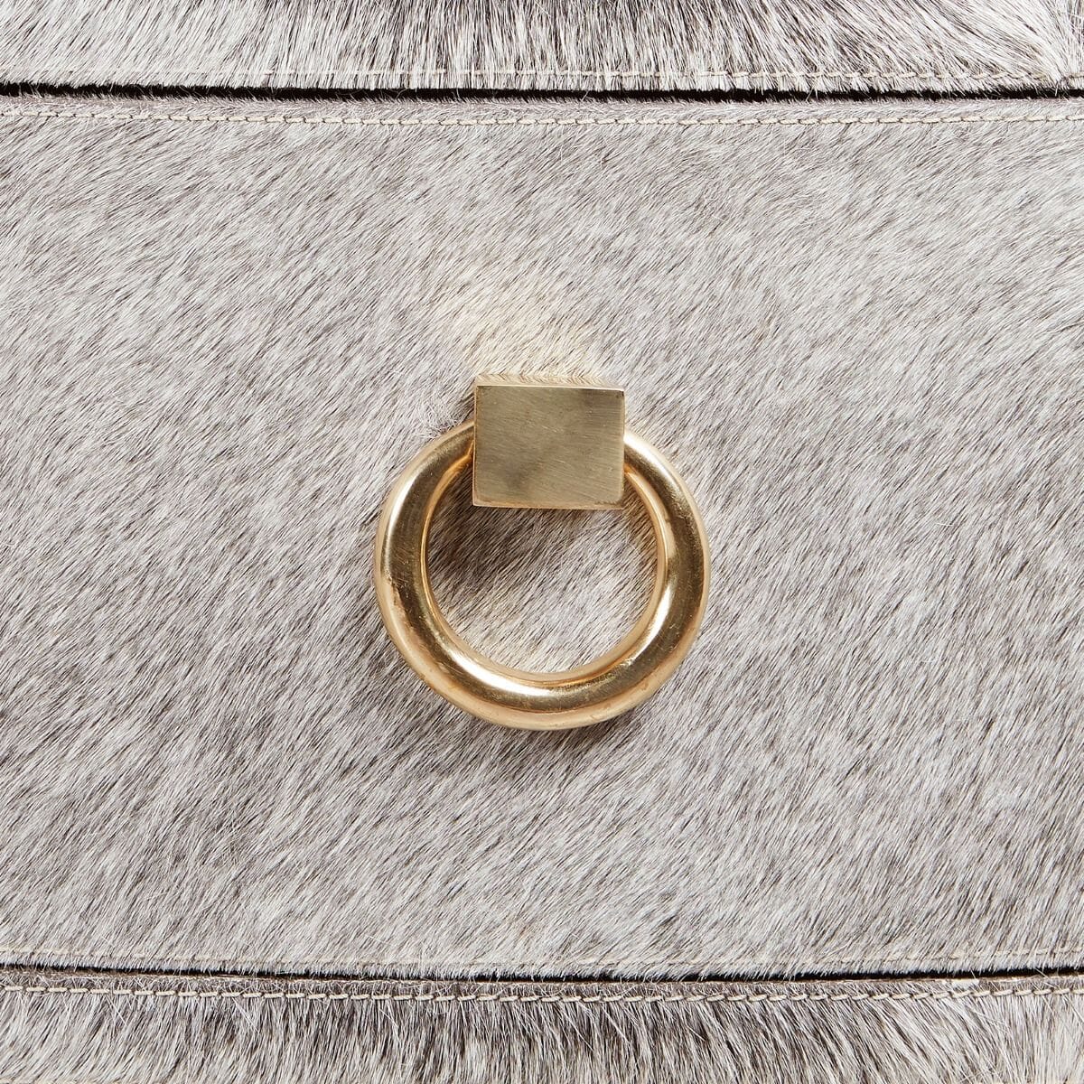 BRUTUS 2-DRAWER SIDE TABLE, GRAY