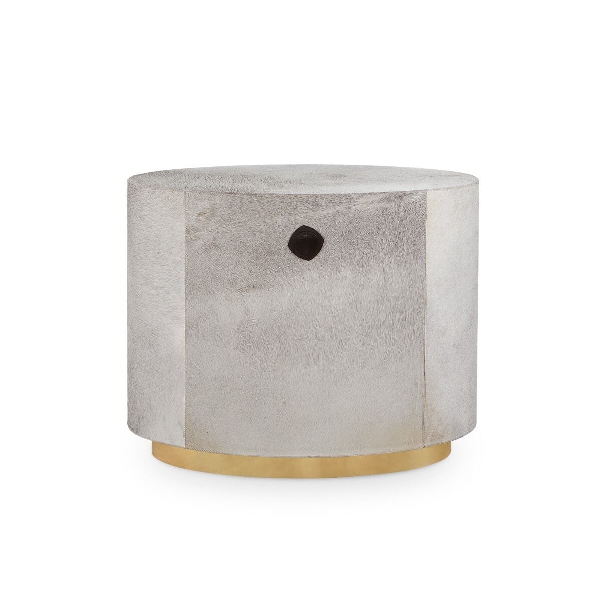 BRUTUS 2-DRAWER SIDE TABLE, GRAY