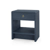 BUTTONS 1-DRAWER SIDE TABLE, BLUE STEEL