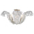 Calais Large Semi-Flush in Burnished Silver Leaf - Salisbury & Manus