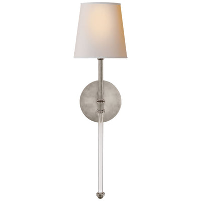 Camille Sconce in Antique Nickel with Natural Paper Shade - Salisbury & Manus