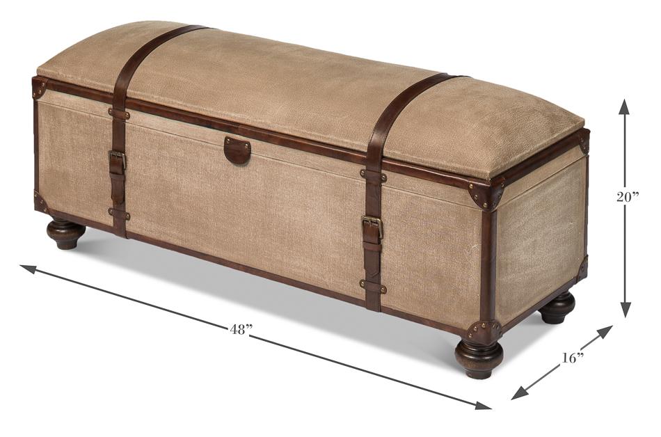 Canvas Trunk Bench - Salisbury & Manus