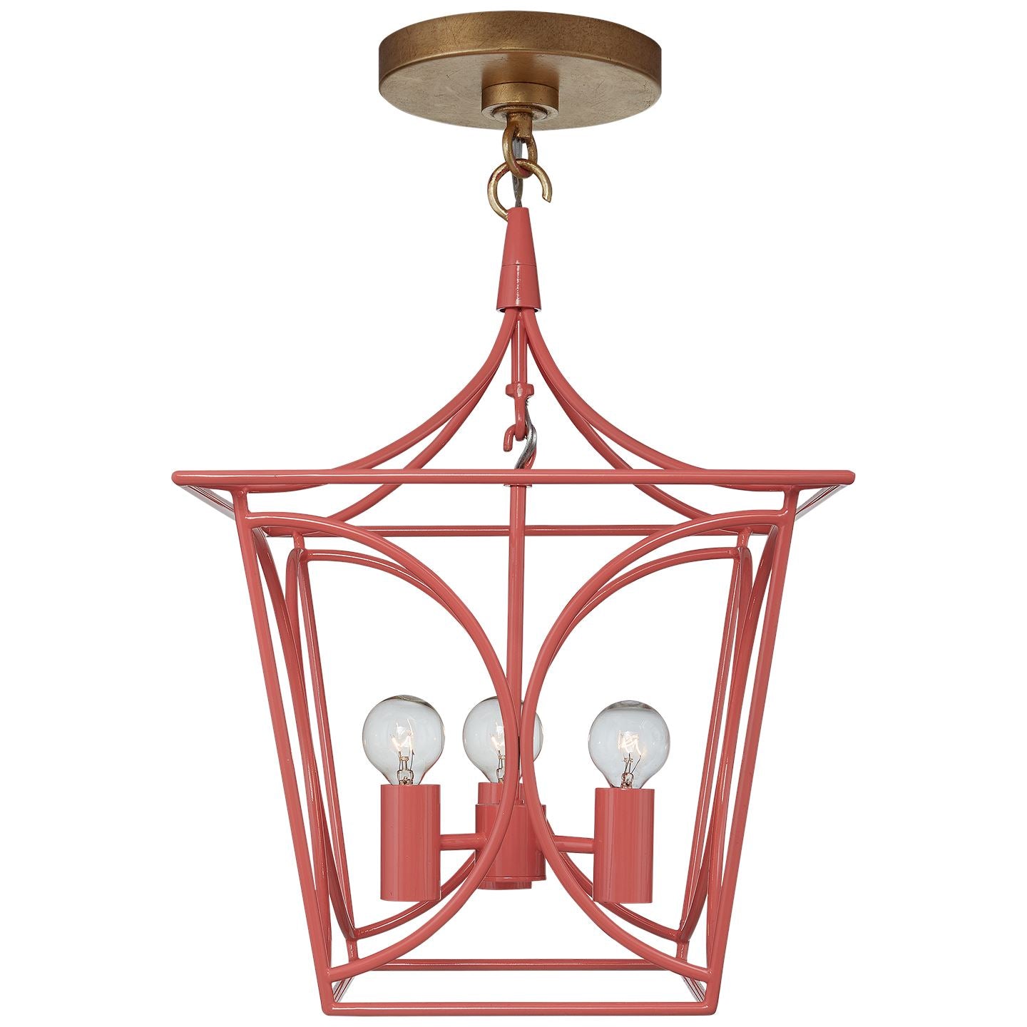 Cavanagh Mini Lantern in Coral and Gild - Salisbury & Manus