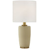 Chado Large Table Lamp in Coconut with Linen Shade - Salisbury & Manus