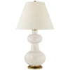 Chambers Large Table Lamp in Ivory with Natural Percale Shade - Salisbury & Manus