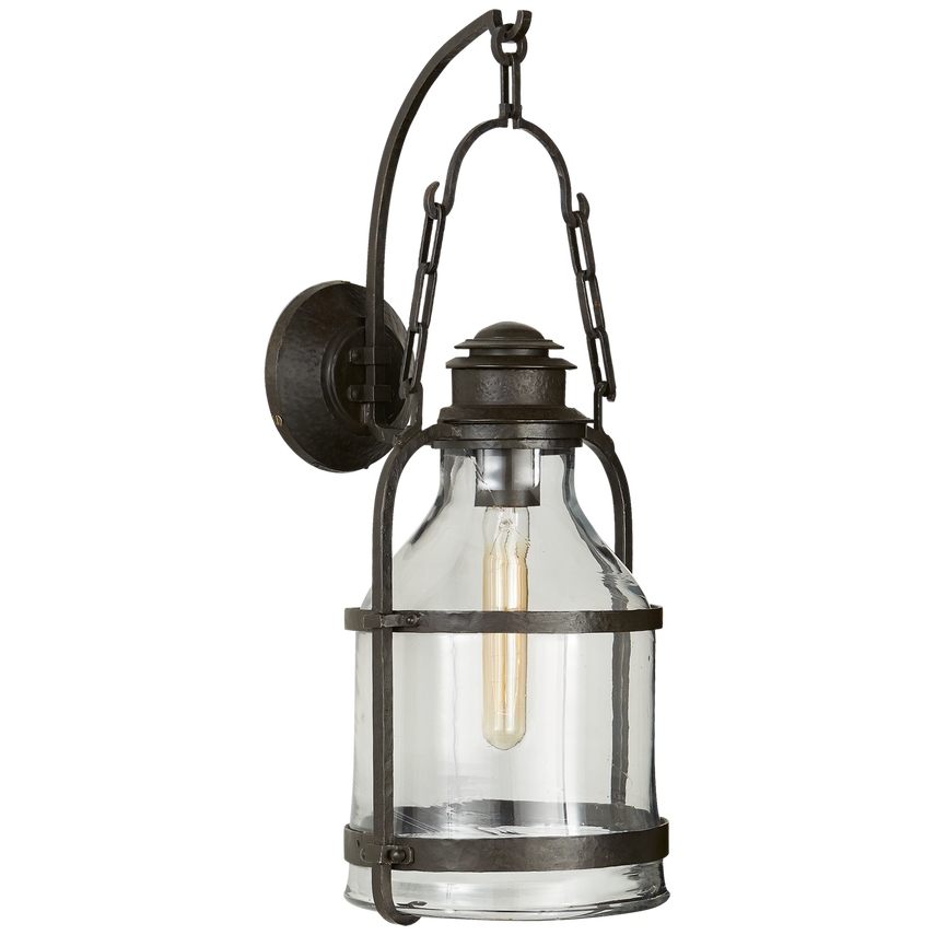 Cheyenne Medium Lantern in Aged Iron
