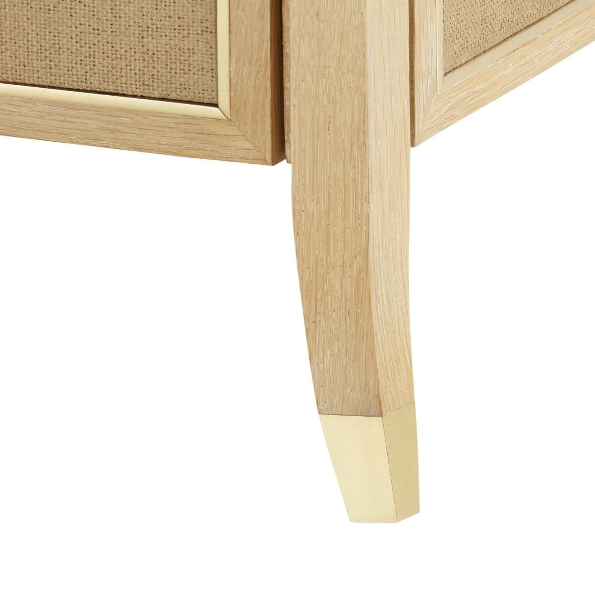 CHOICE 3-DRAWER SIDE TABLE, NATURAL AND CAMEL