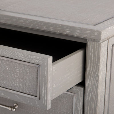CHOICE 3-DRAWER SIDE TABLE, SOFT GRAY