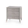 CHOICE 3-DRAWER SIDE TABLE, SOFT GRAY