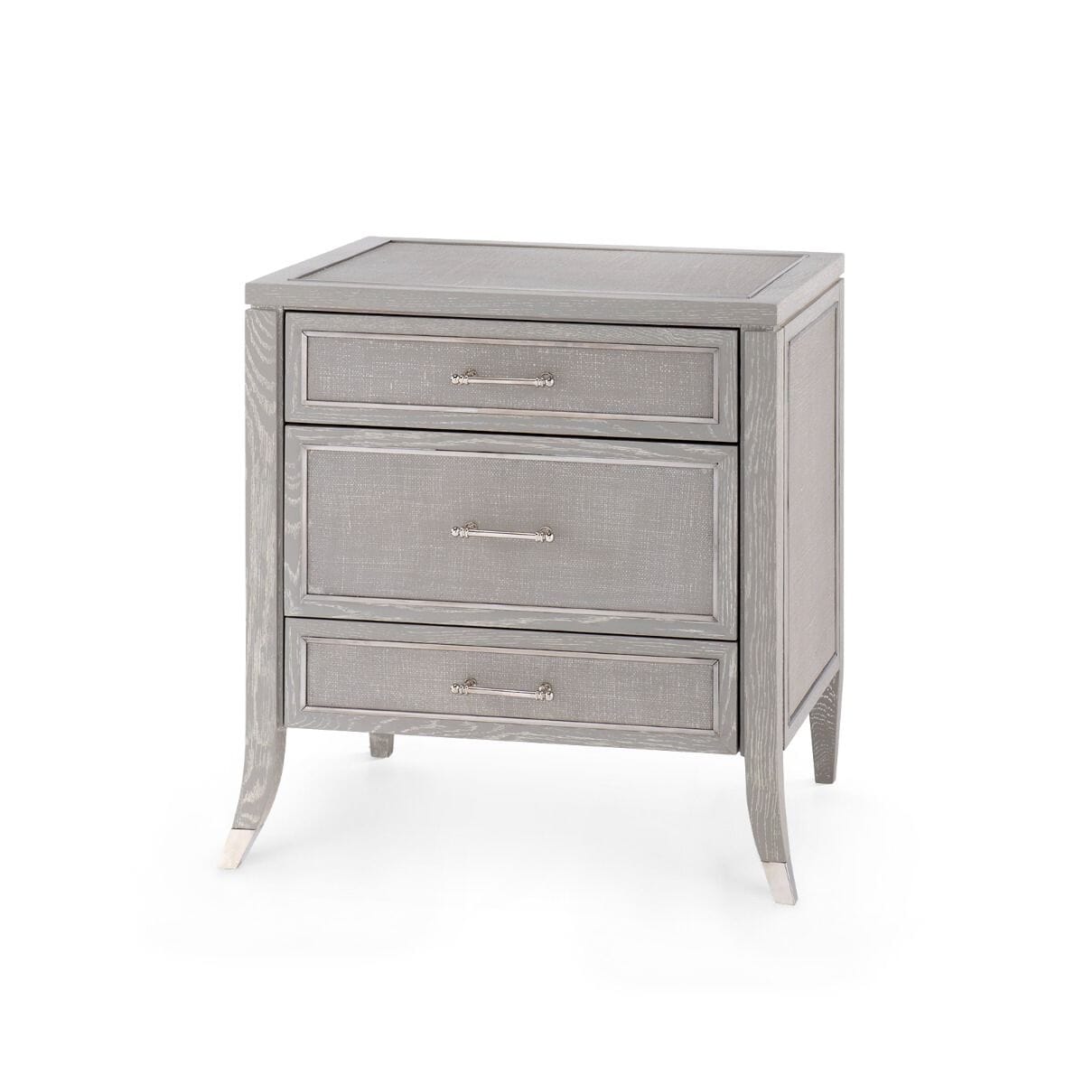 CHOICE 3-DRAWER SIDE TABLE, SOFT GRAY