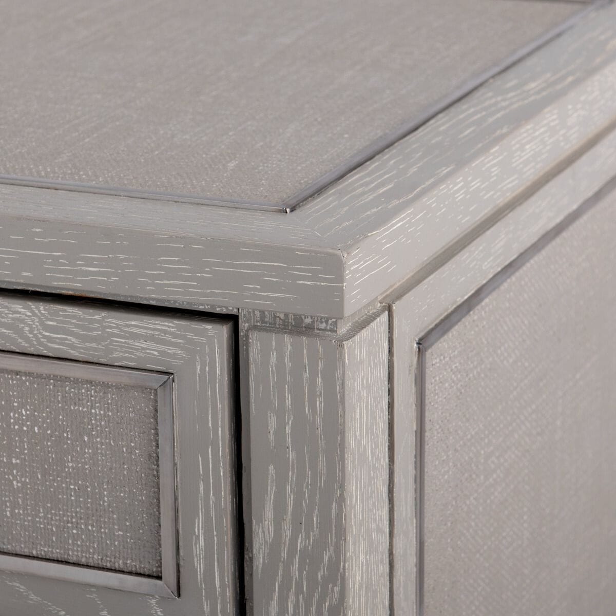 CHOICE 3-DRAWER SIDE TABLE, SOFT GRAY