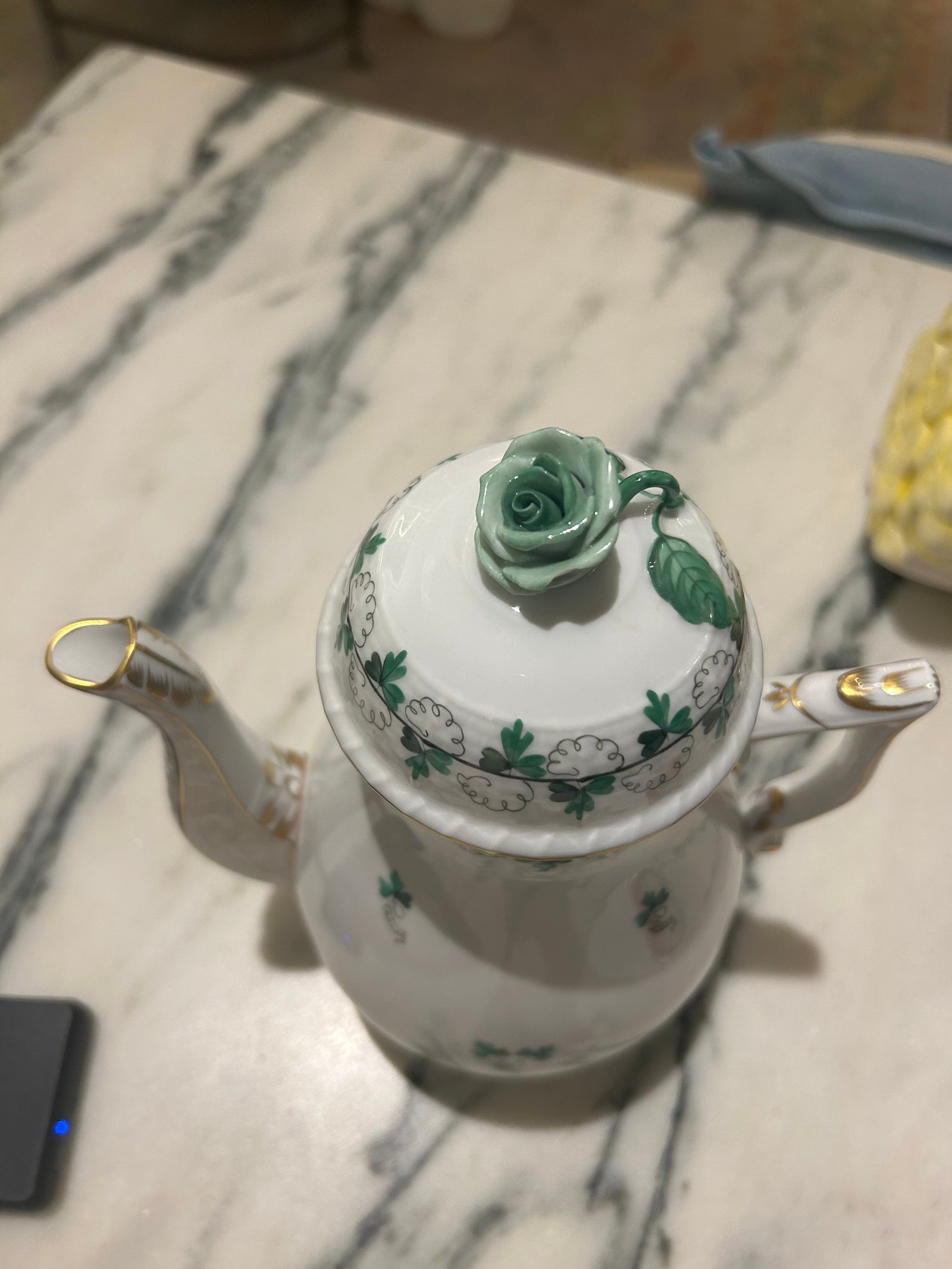 Coffee Pot HEREND Porcelain Teapot