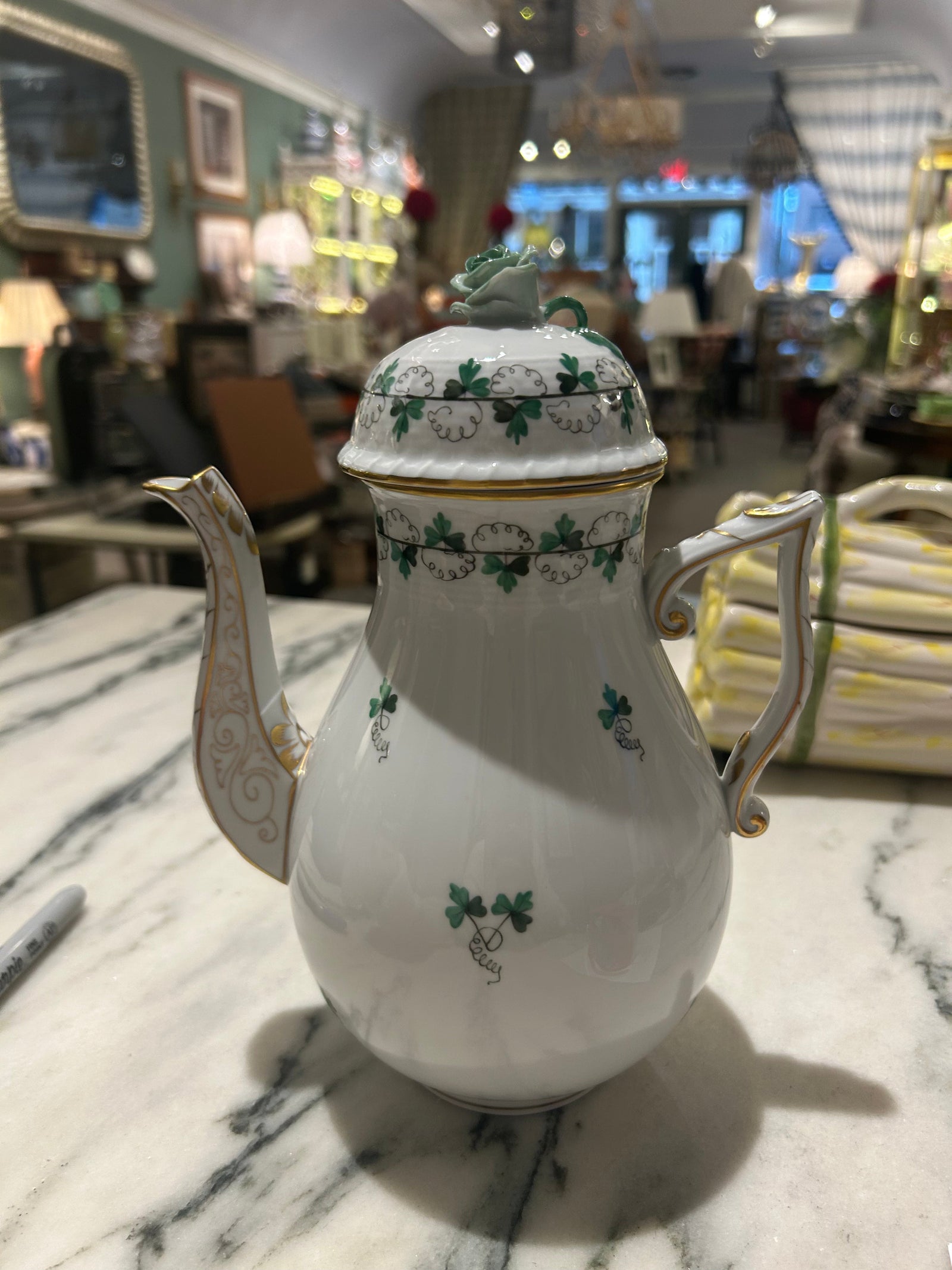 Coffee Pot HEREND Porcelain Teapot