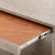 COMO 1-DRAWER SIDE TABLE, TAUPE GRAY