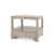 COMO 1-DRAWER SIDE TABLE, TAUPE GRAY