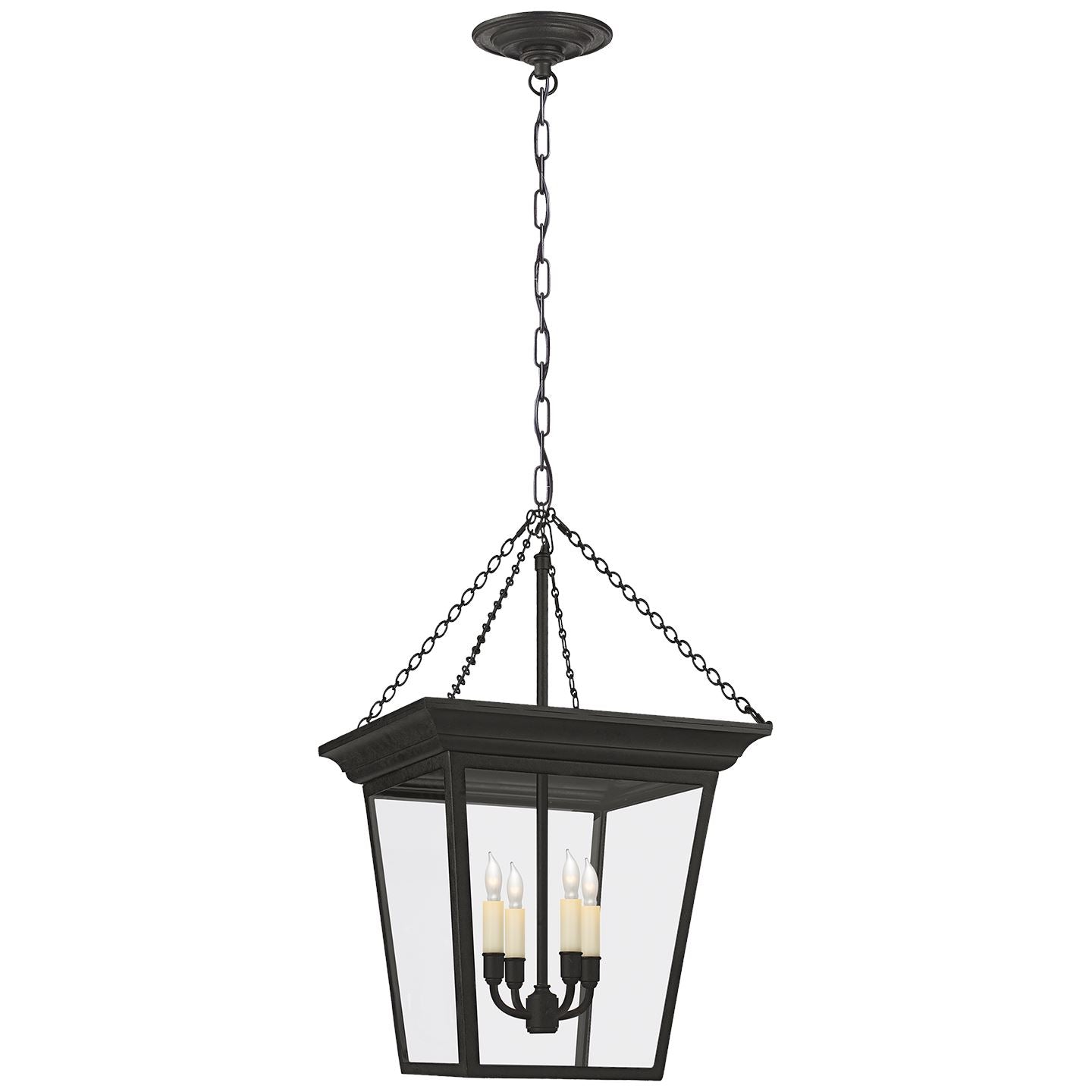 Cornice Small Lantern in Blackened Rust - Salisbury & Manus