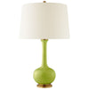 Coy Medium Table Lamp in Lime with Natural Percale Shade - Salisbury & Manus