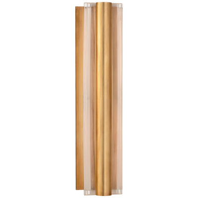 Daley Medium Linear Sconce in Natural Brass with Crystal - Salisbury & Manus