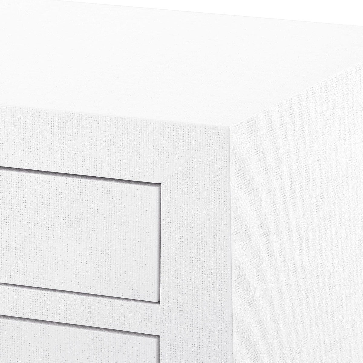 DARCY 3-DRAWER SIDE TABLE, CHIFFON WHITE