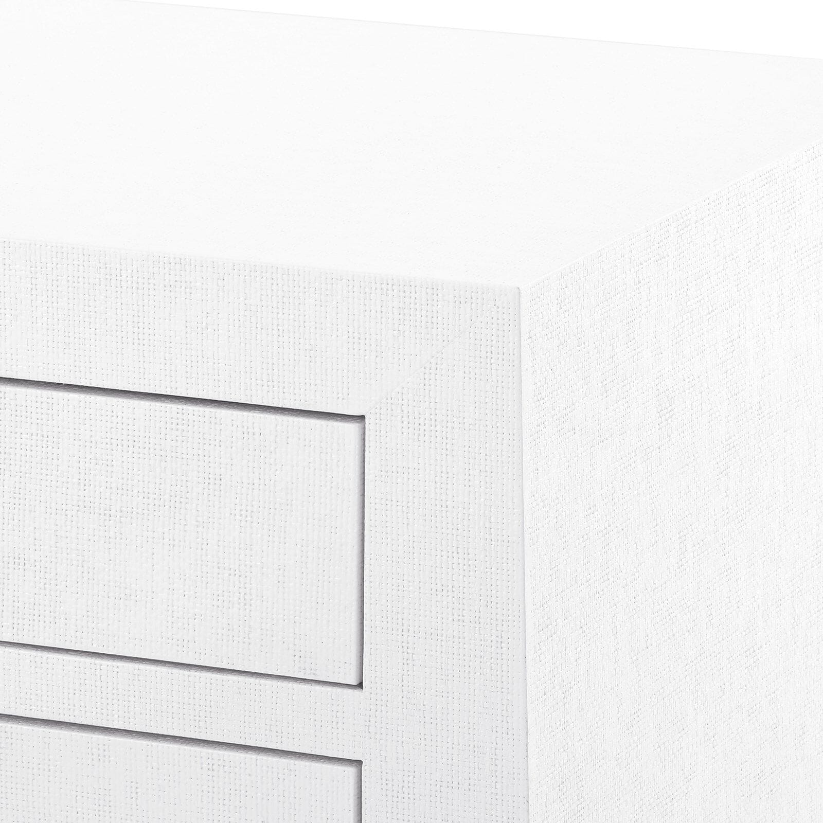 DARCY 3-DRAWER SIDE TABLE, CHIFFON WHITE