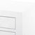 DARCY 3-DRAWER SIDE TABLE, CHIFFON WHITE