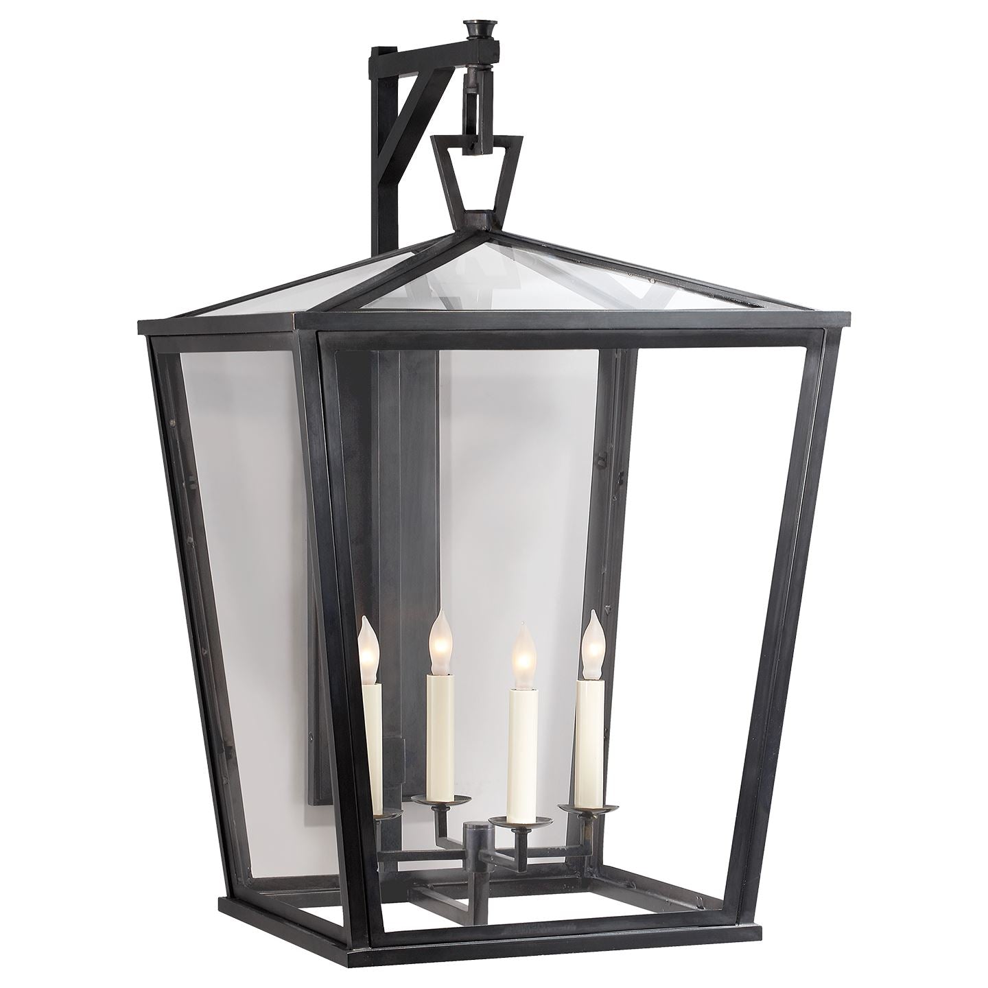 Darlana Large Bracket Lantern in Bronze - Salisbury & Manus