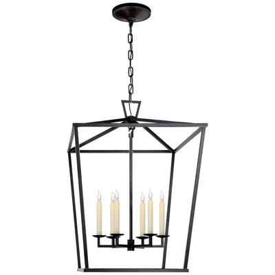 Darlana Large Lantern in Aged Iron - Salisbury & Manus