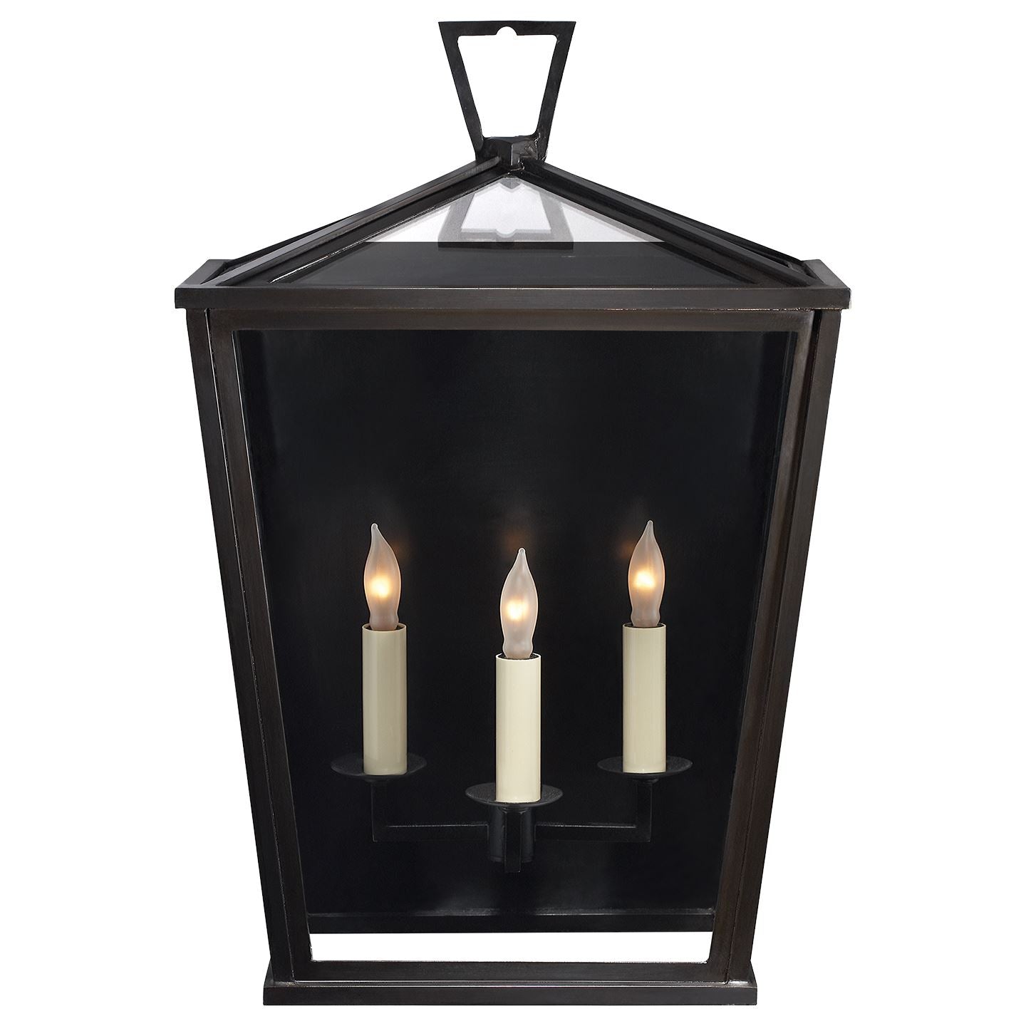 Darlana Medium 3/4 Lantern in Bronze - Salisbury & Manus