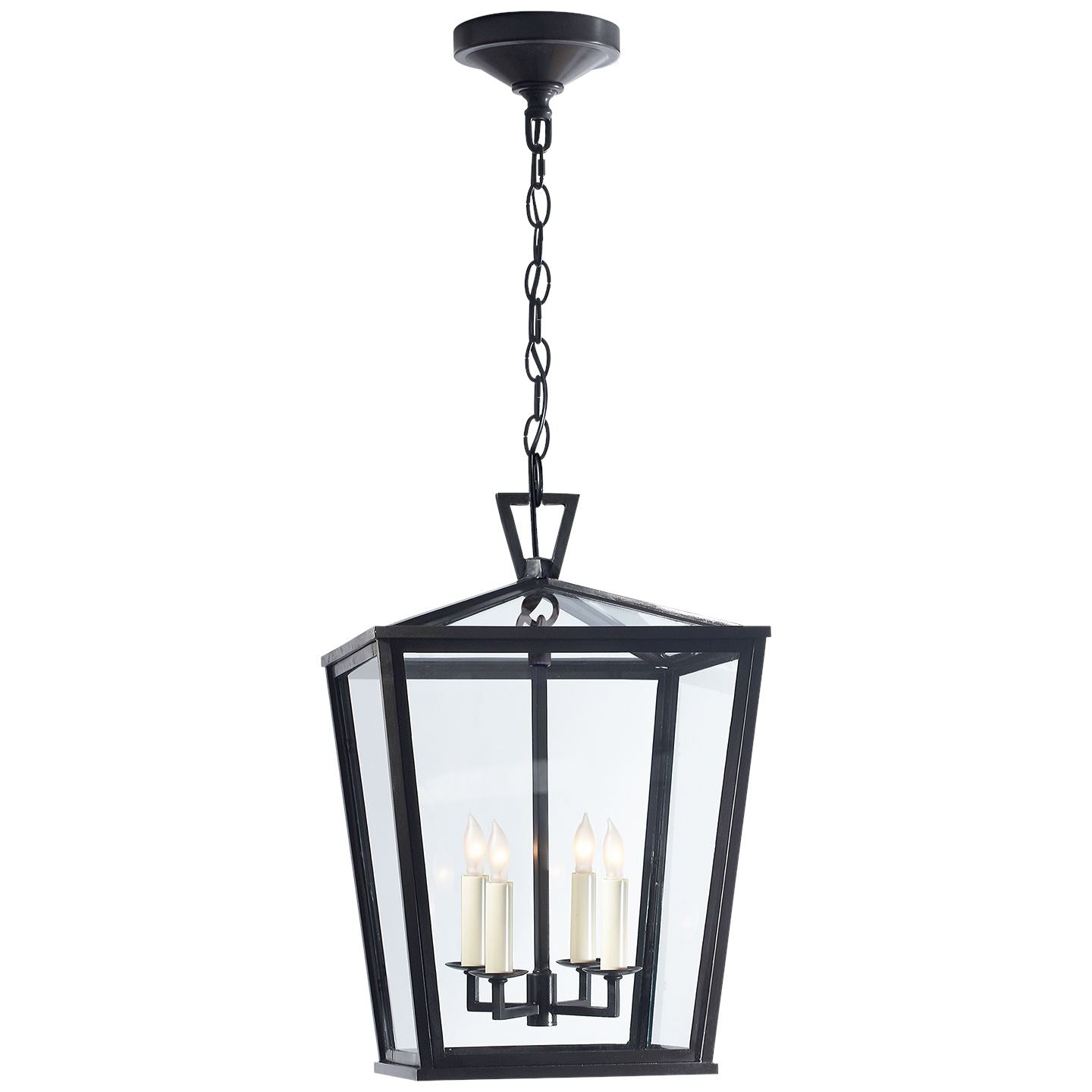 Darlana Small Hanging Lantern in Bronze - Salisbury & Manus