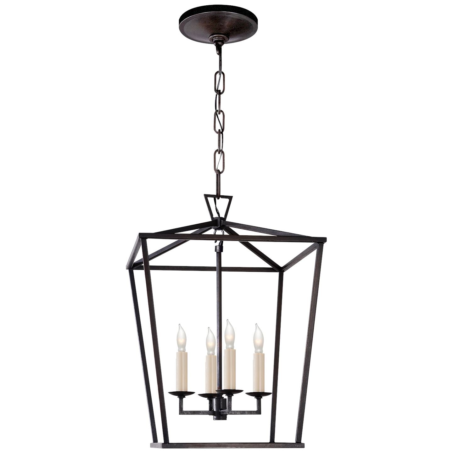 Darlana Small Lantern in Aged Iron - Salisbury & Manus
