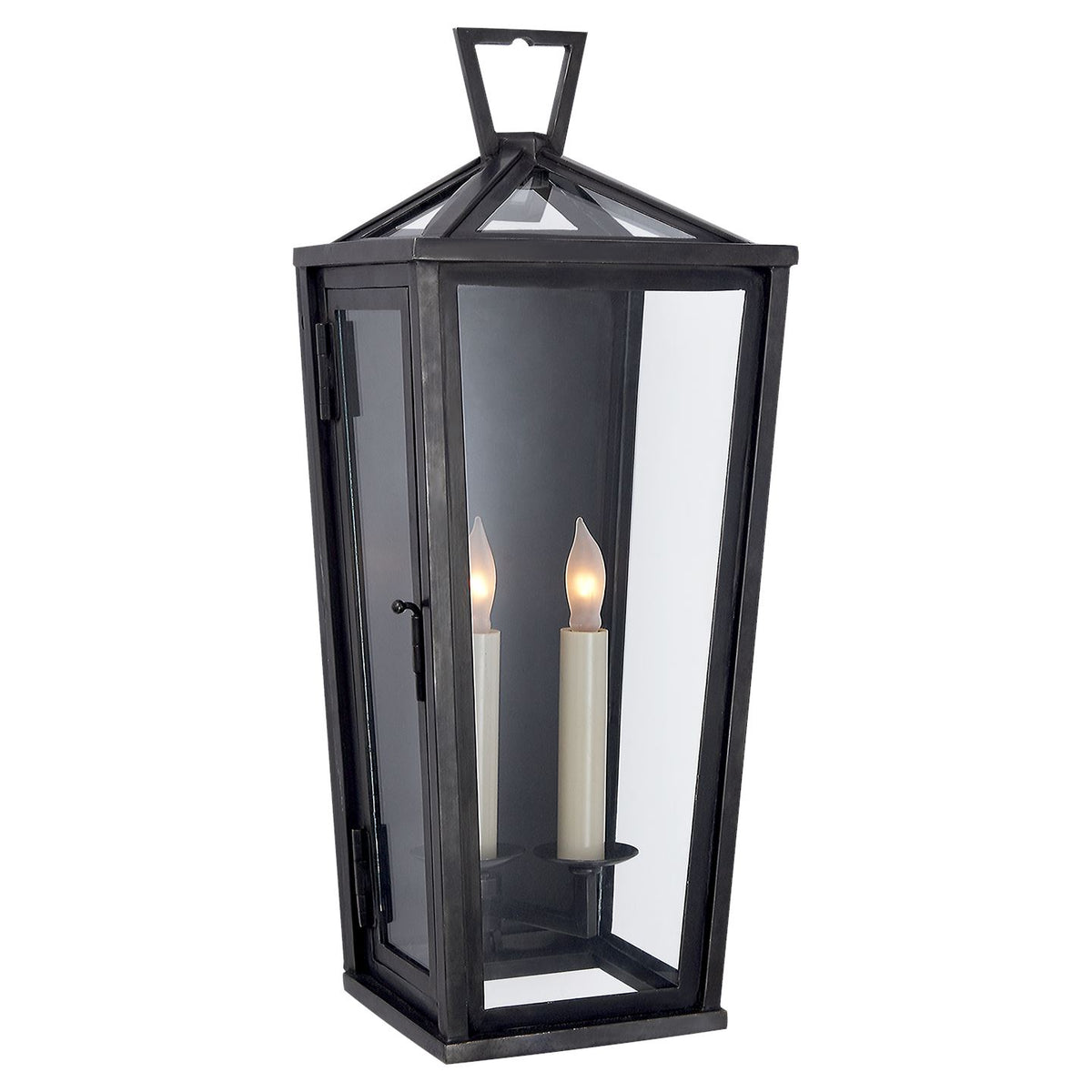 Darlana Tall 3/4 Wall Lantern in Bronze - Salisbury &amp; Manus