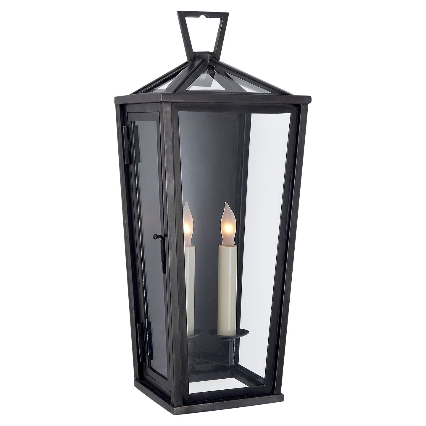 Darlana Tall 3/4 Wall Lantern in Bronze - Salisbury & Manus