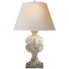 Desmond Table Lamp in Garden Stone with Natural Paper Shade - Salisbury & Manus