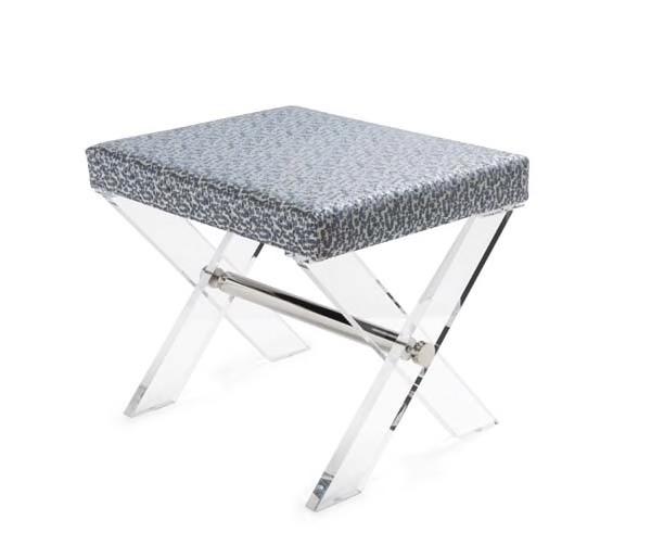 Dixon Acrylic Bench with Nickel Stretcher - Salisbury & Manus
