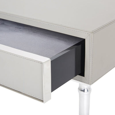 DOLLY 1-DRAWER SIDE TABLE, GRAY