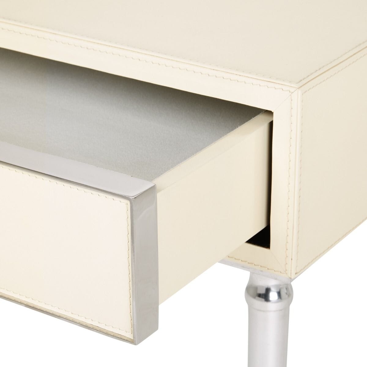 DOLLY 1-DRAWER SIDE TABLE, IVORY