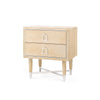 DOMINIC 2-DRAWER SIDE TABLE, WHEAT