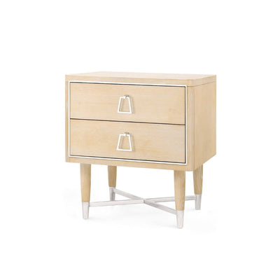 DOMINIC 2-DRAWER SIDE TABLE, WHEAT