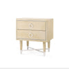 DOMINIC 2-DRAWER SIDE TABLE, WHEAT